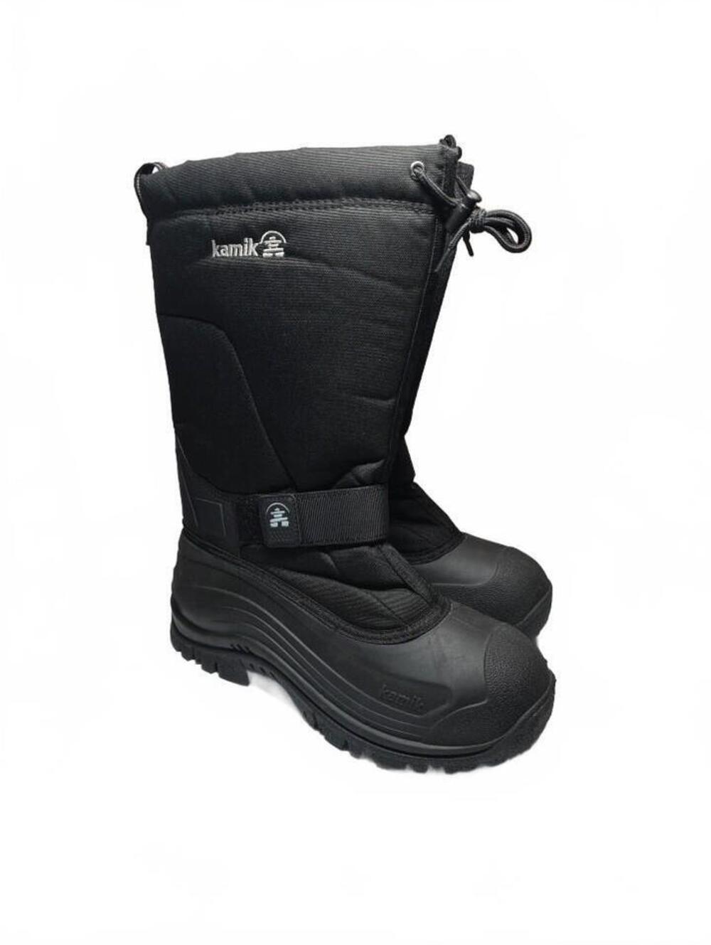 Kamik Greenbay 4 Insulated Waterproof 600D Black Winter Snow Boots Mens Size 12